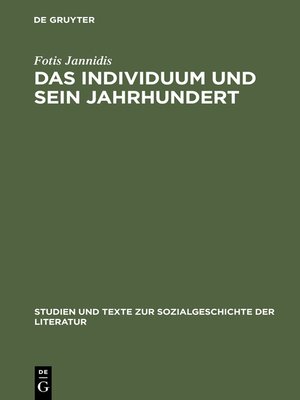 cover image of Das Individuum und sein Jahrhundert